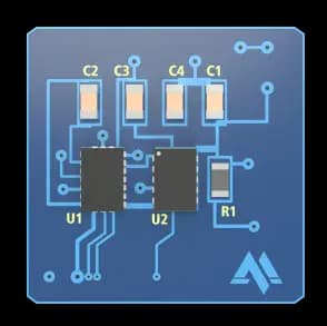 Real application with discrete components